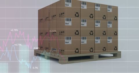 Global Shipping Economy Overlaps with Stock Market Trajectories - Download Free Stock Images Pikwizard.com