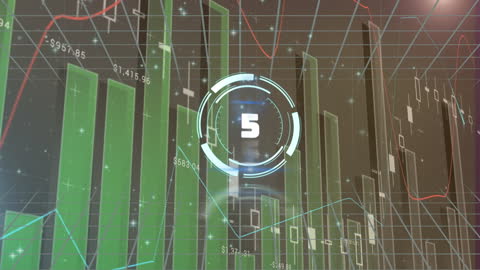 Data Processing Animation with Virtual Scanner Overlay