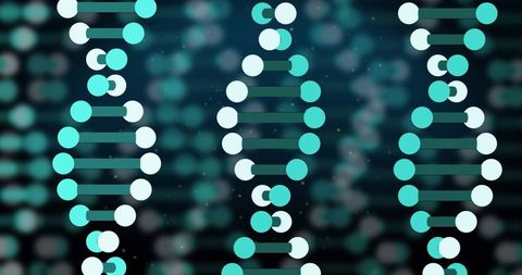 Abstract Genetic DNA Strands on Dark Digital Background - Download Free Stock Images Pikwizard.com