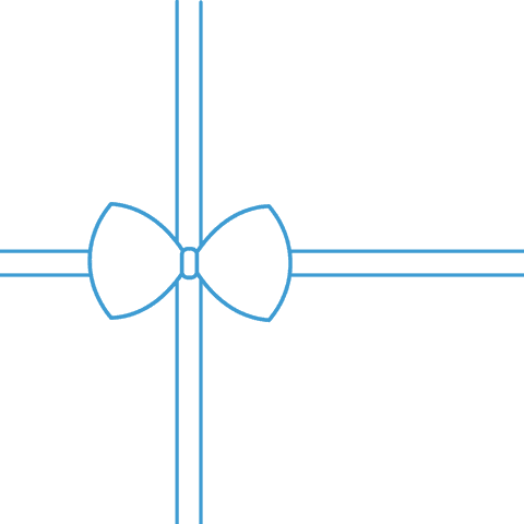 Blue Gift Ribbon with Bow on Transparent Background Isolated - Download Free Stock Videos Pikwizard.com