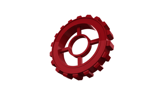 transparent red gear on isolated background - Download Free Stock Videos Pikwizard.com