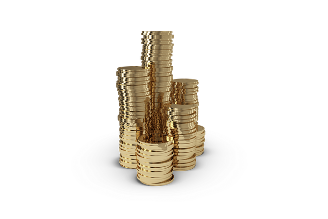 Transparent Gold Coins Stack Economy Investment Abundance Wealth Background - Download Free Stock Videos Pikwizard.com