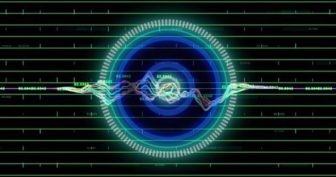 digital data processing with neon scanner interface - Download Free Stock Images Pikwizard.com