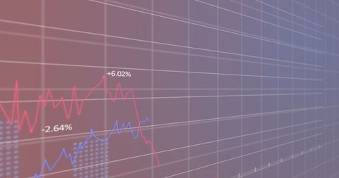 Dynamic Financial Graph with Data Analysis Conceptual Background - Download Free Stock Images Pikwizard.com