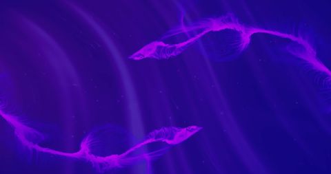 Dynamic purple smoke movement on vibrant background