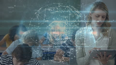 Global Network Animation in Modern Classroom Setting