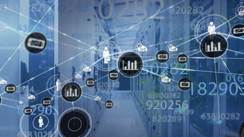Digital Interface Depicting Global Business Finances