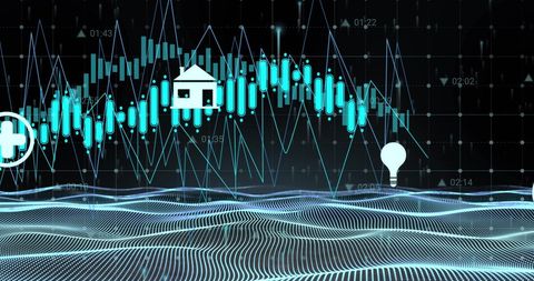 Digital Data Wave and Financial Chart with AI Elements - Download Free Stock Images Pikwizard.com