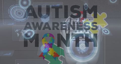 colorful puzzle pieces for autism awareness month concept - Download Free Stock Images Pikwizard.com