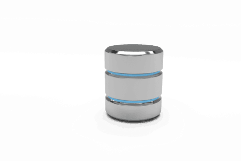 3d transparent database icon with glowing blue bands - Download Free Stock Videos Pikwizard.com