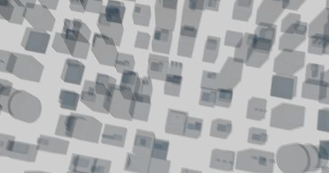 3D Aerial Perspective of Urban Landscape with Moving Buildings - Download Free Stock Images Pikwizard.com