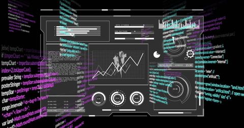 Abstract Data Analysis Dashboard with Global Connections - Download Free Stock Images Pikwizard.com