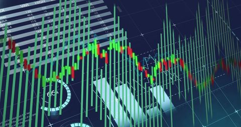 Financial Data Visualization with Dynamic Stock Market Chart - Download Free Stock Images Pikwizard.com