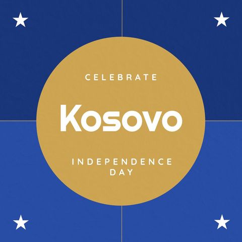 Kosovo Independence Day Celebration Banner - Download Free Stock Templates Pikwizard.com