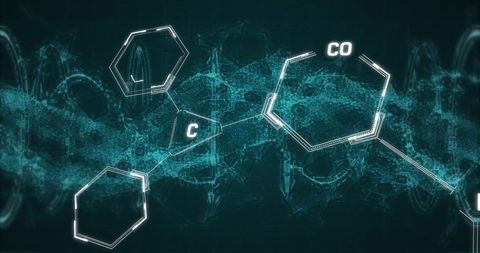 Futuristic Digital Representation of DNA Strand and Data Processing - Download Free Stock Images Pikwizard.com