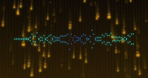 abstract data processing on dark background with moving columns - Download Free Stock Images Pikwizard.com