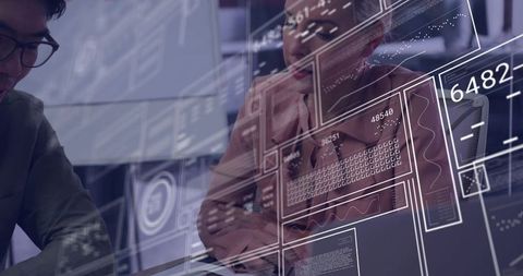Collaborating and Analyzing Holographic Data Dashboards in Futuristic Office Environment