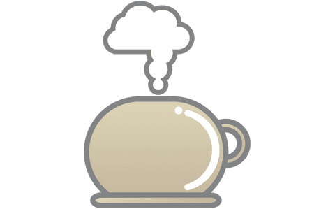 Brown Teapot Illustration on Transparent Background