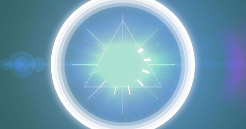 Abstract Futuristic Shape with Light Spots on Black Background - Download Free Stock Images Pikwizard.com