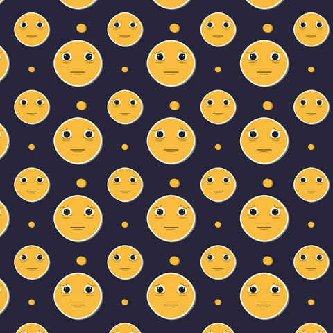 Seamless Emoji Pattern Vector, on Dark Transparent Background - Download Free Stock Videos Pikwizard.com