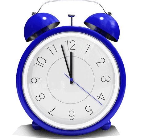 Blue Transparent Alarm Clock Displaying Timeless Design - Download Free Stock Videos Pikwizard.com