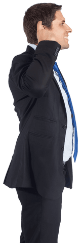 happy businessman scratching head transparent isolated - Download Free Stock Videos Pikwizard.com