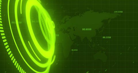 Digital Processing Overlay with Global Network Background - Download Free Stock Images Pikwizard.com