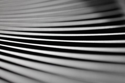 Abstract Black and White Wave Patterns in Perspective