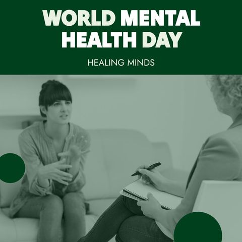 world mental health day celebration featuring diverse women in therapy session - Download Free Stock Templates Pikwizard.com