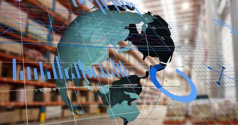 Global Financial Data and Statistics in Warehouse Environment - Download Free Stock Images Pikwizard.com