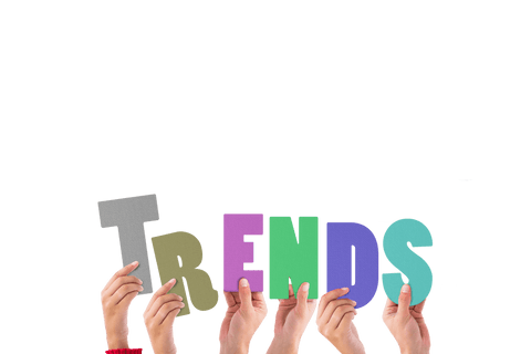 Hands Holding Letters Forming Word 'Trends' on Transparent Background - Download Free Stock Videos Pikwizard.com