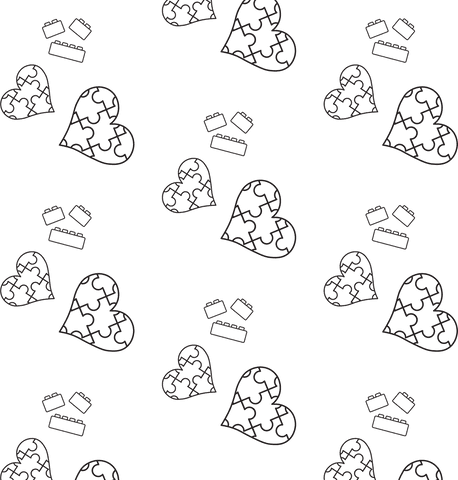 How Collaborative Hearts and Bricks Symbols Create Transparent Pattern Puzzles - Download Free Stock Videos Pikwizard.com