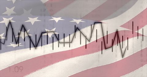 Data Analytics Merging with American Patriotism - Download Free Stock Images Pikwizard.com