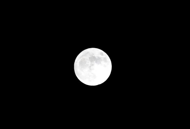 Full Moon on a Clear Night Sky - Download Free Stock Photos Pikwizard.com