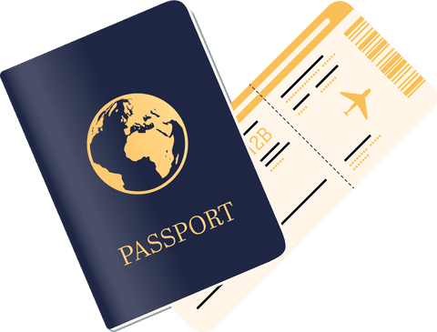 transparent passport and plane ticket illustration for travel concepts - Download Free Stock Videos Pikwizard.com