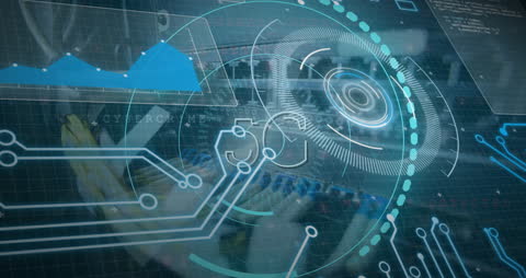 Futuristic Data Processing and 5G Connectivity Concept