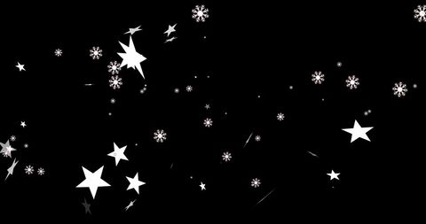 Falling Christmas Stars Against Black Background - Download Free Stock Images Pikwizard.com