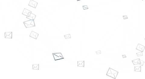 Transparent Network of White Envelope Icons - Download Free Stock Videos Pikwizard.com