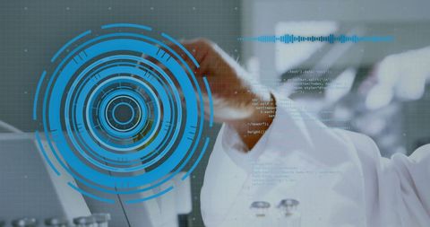 Scientist Analyzing Data with Advanced Technology Interface - Download Free Stock Images Pikwizard.com