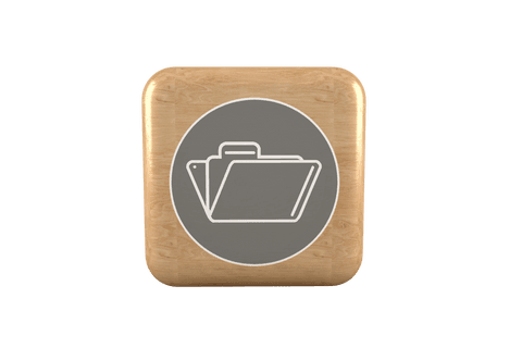 transparent file icon on brown wooden cube vector illustration - Download Free Stock Videos Pikwizard.com