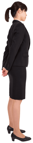 Asian Businesswoman in Suit, Transparent Background