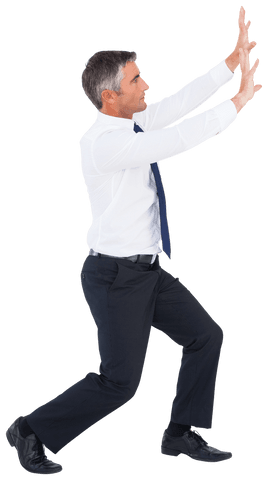 Caucasian Businessman Gesturing in Air on Transparent Background - Download Free Stock Videos Pikwizard.com