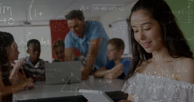 Students Engaged in Math Learning with Teacher in Classroom - Download Free Stock Images Pikwizard.com