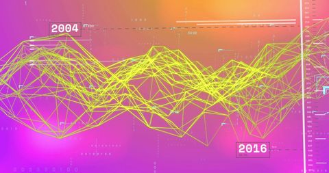 Futuristic Data and Communication Wave with Complex Pattern