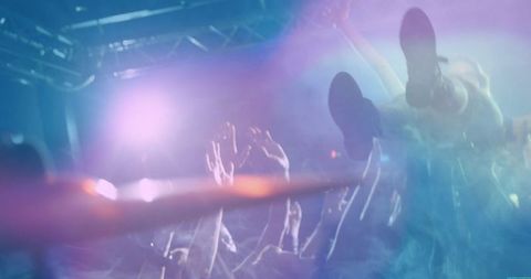 Energetic Musical Concert with Vibrant Club Atmosphere