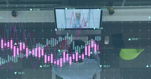 Multitasking Concept with Business Professional in Video Call