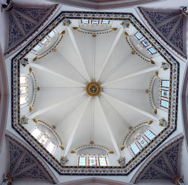 Ornate Dome Ceiling of Historical Building with Stained Glass Windows - Download Free Stock Images Pikwizard.com