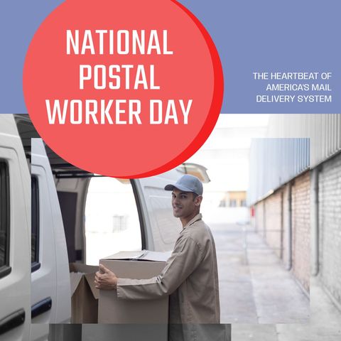 Post Office Staff Celebrating National Postal Worker Day - Download Free Stock Templates Pikwizard.com