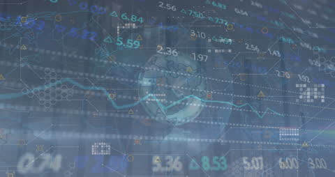 Abstract Global Finance Data Visualization