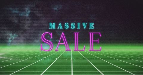 retro future massive sale digital concept design - Download Free Stock Images Pikwizard.com